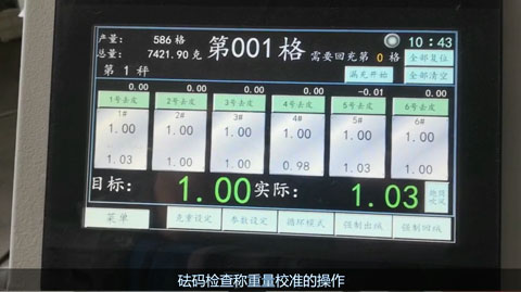 砝碼檢查稱(chēng)重量校準(zhǔn)的操作